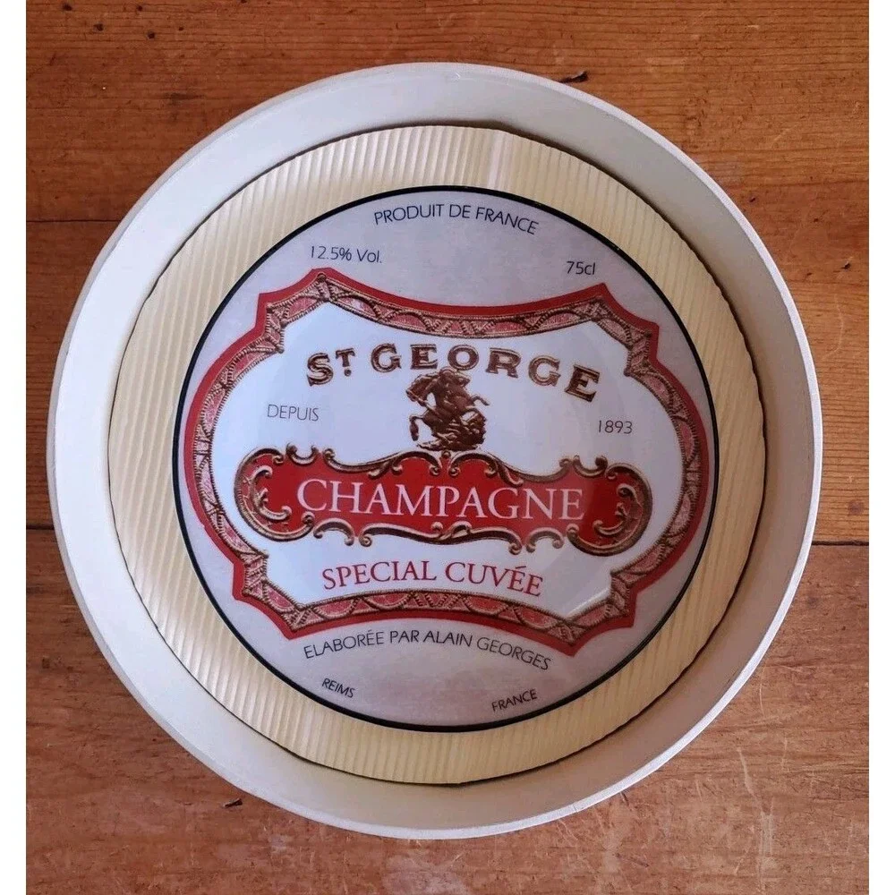 Vtg Rare Pottery Barn Champagne Plates Wine Bar Cocktail Set of 4 Assorted 6.5